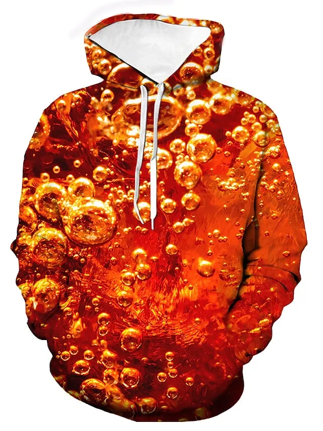 3D Beer Festival Unisex Hooded Sweatshirt for Men's Streetwear