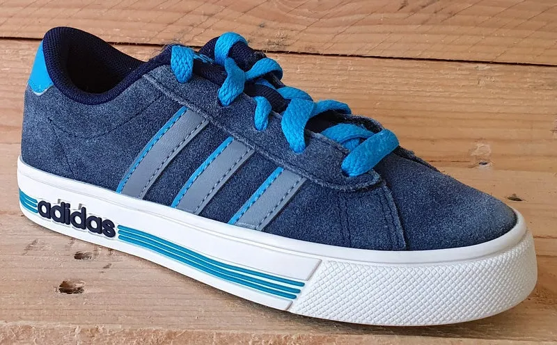 Adidas Daily Team K Low Suede Kids Trainers UK11K/US11.5K/EU29 F99164 Blue