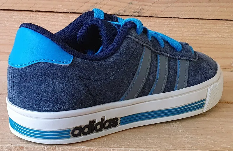 Adidas Daily Team K Low Suede Kids Trainers UK11K/US11.5K/EU29 F99164 Blue