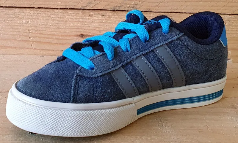 Adidas Daily Team K Low Suede Kids Trainers UK11K/US11.5K/EU29 F99164 Blue