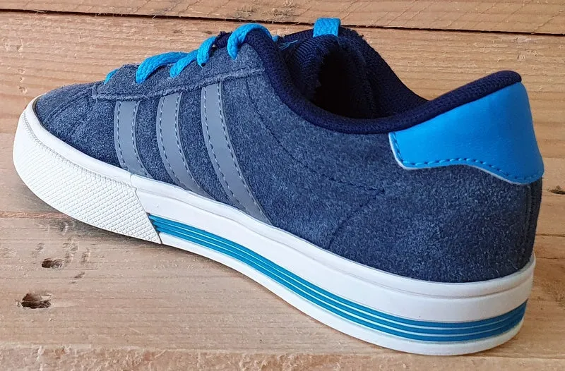Adidas Daily Team K Low Suede Kids Trainers UK11K/US11.5K/EU29 F99164 Blue