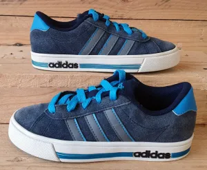 Adidas Daily Team K Low Suede Kids Trainers UK11K/US11.5K/EU29 F99164 Blue