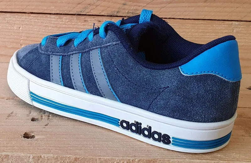 Adidas Daily Team K Low Suede Kids Trainers UK11K/US11.5K/EU29 F99164 Blue