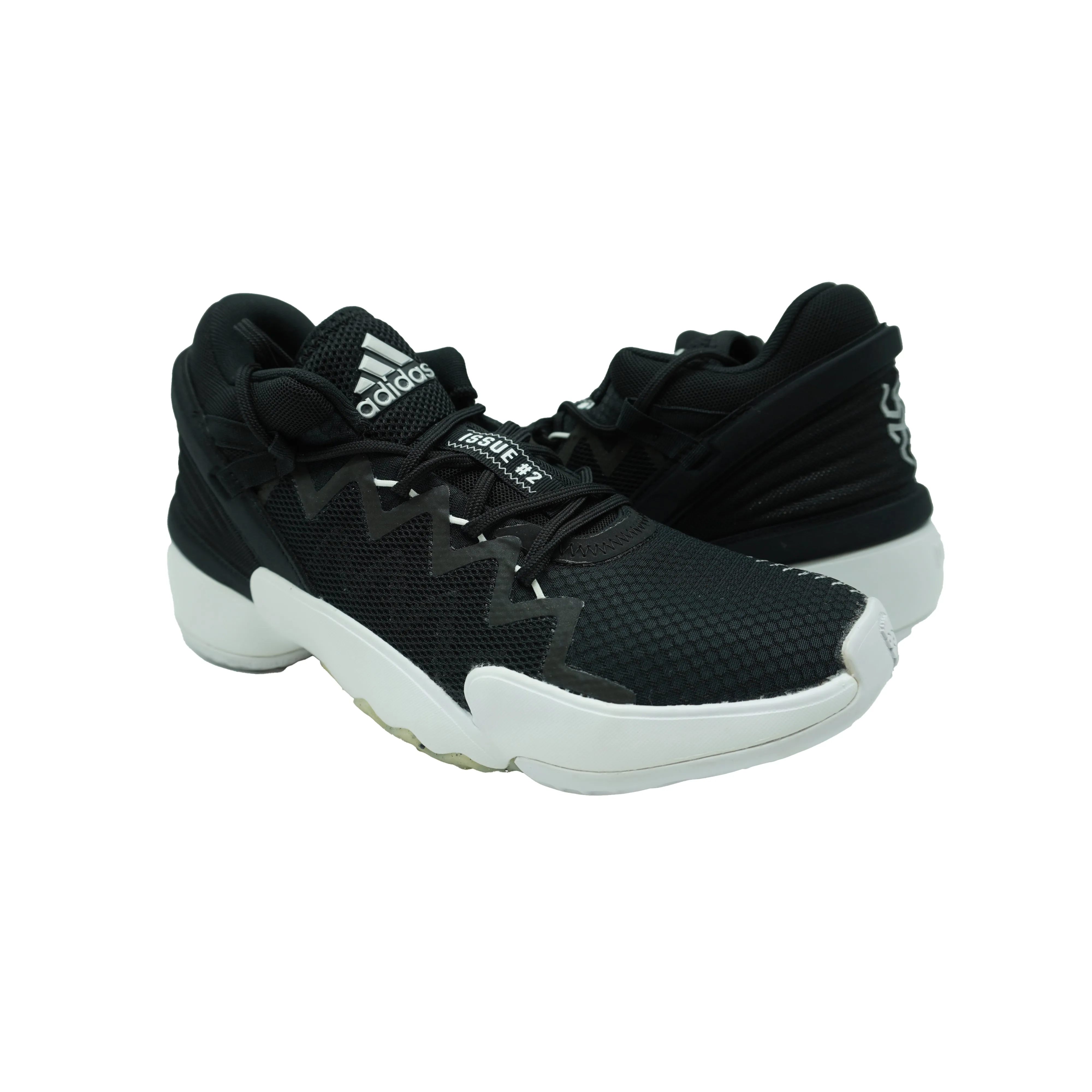 Adidas Kid's D.O.N. Issue 2 Basketball Shoes Black White Size 7