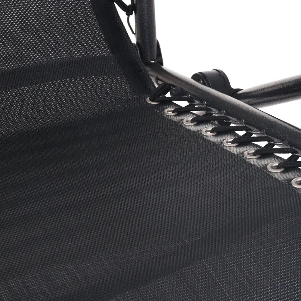 Adjustable Folding Zero Gravity Lounge Chair, Black - Gardeon