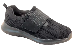 Align Velcro-Strap Mesh Sneaker in Black
