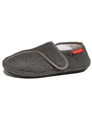ARCHLINE AS901 VELCRO SLIPPER PLUS STYLE GREY - GREY MARL
