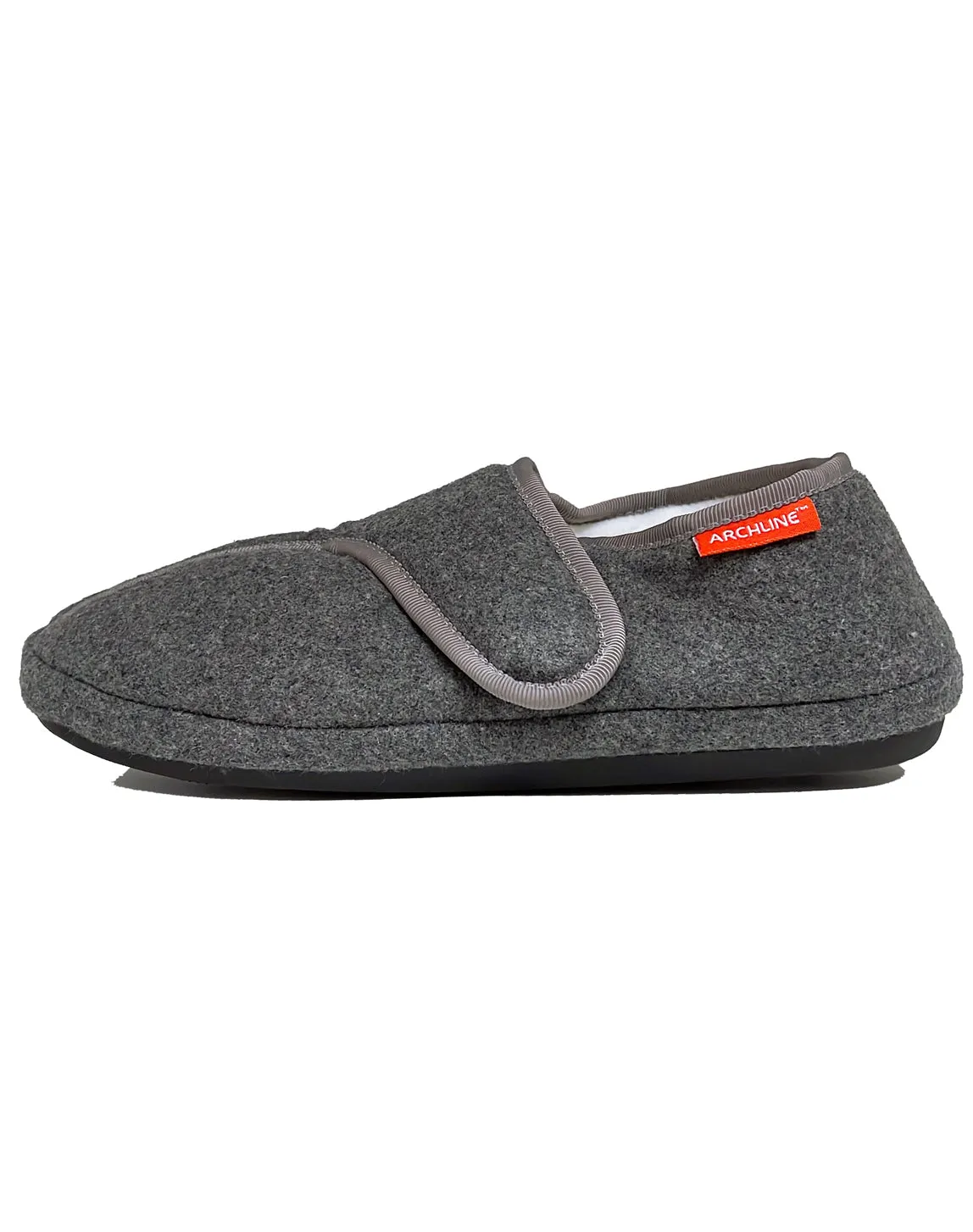 ARCHLINE AS901 VELCRO SLIPPER PLUS STYLE GREY - GREY MARL