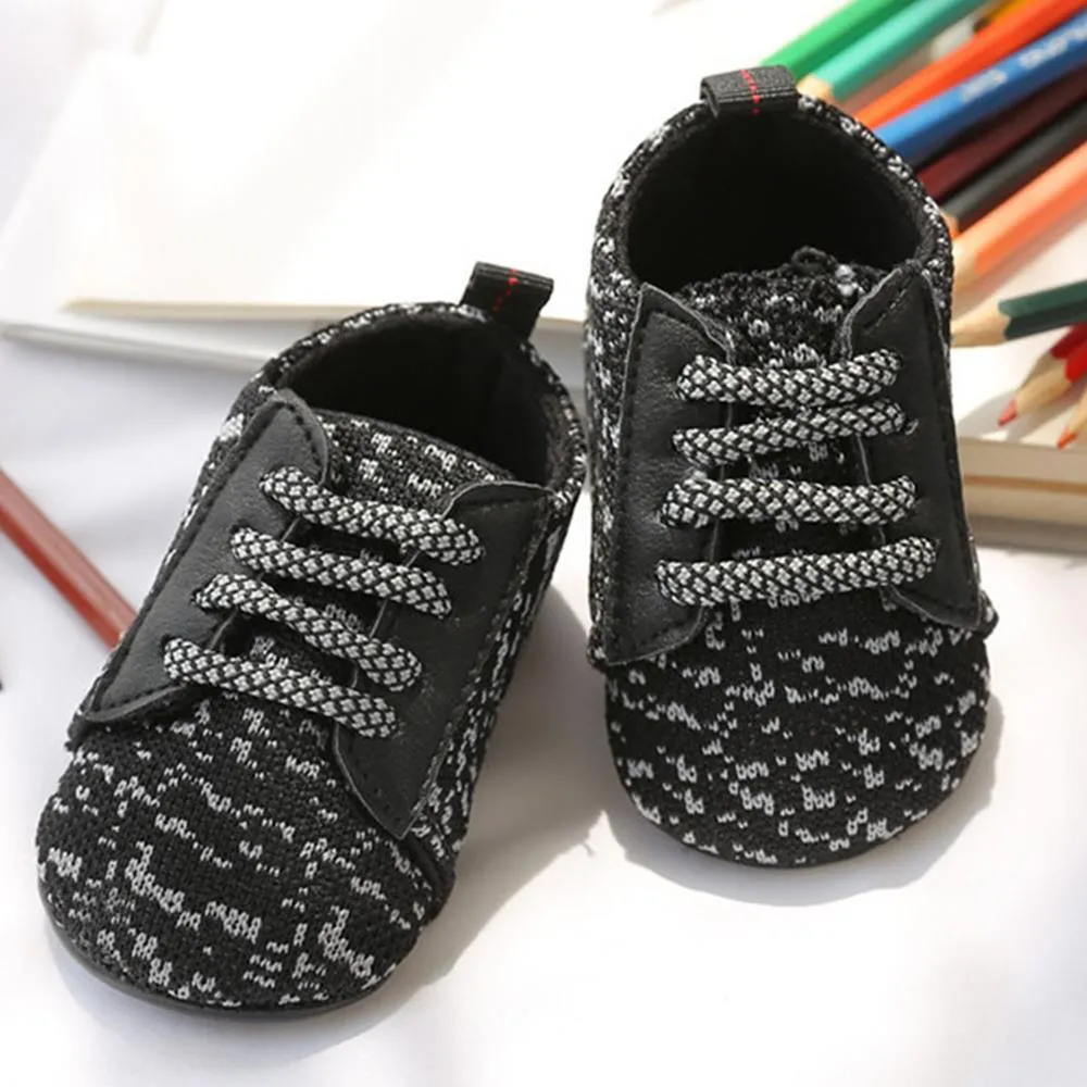 Baby Unisex Lace Up Comfy Toddler Shoes