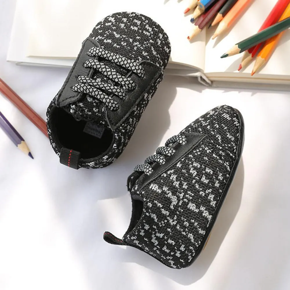 Baby Unisex Lace Up Comfy Toddler Shoes