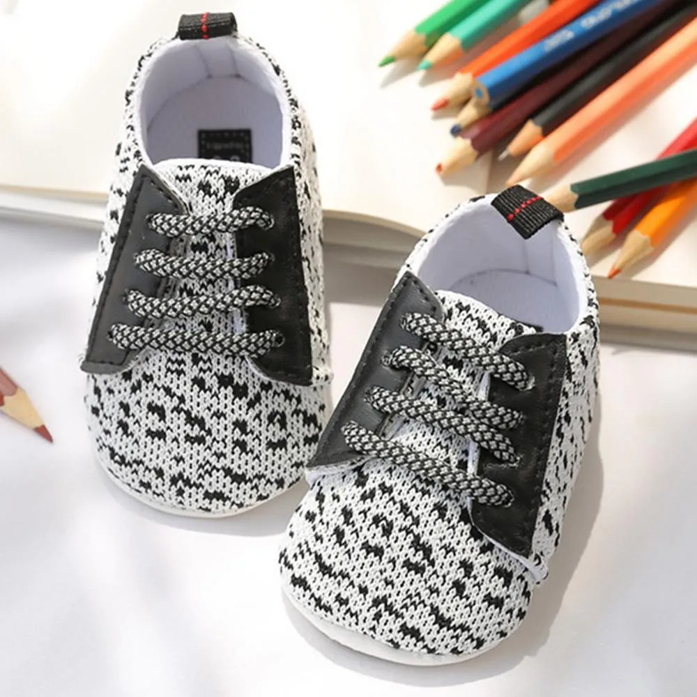 Baby Unisex Lace Up Comfy Toddler Shoes