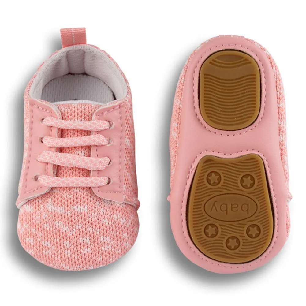 Baby Unisex Lace Up Comfy Toddler Shoes