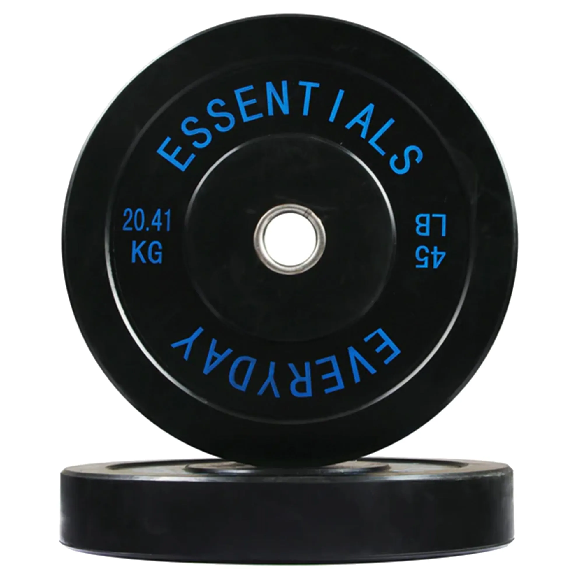 BalanceFrom Everyday Essentials 45 Pound Olympic Weight Plate, 1 Pair, Black