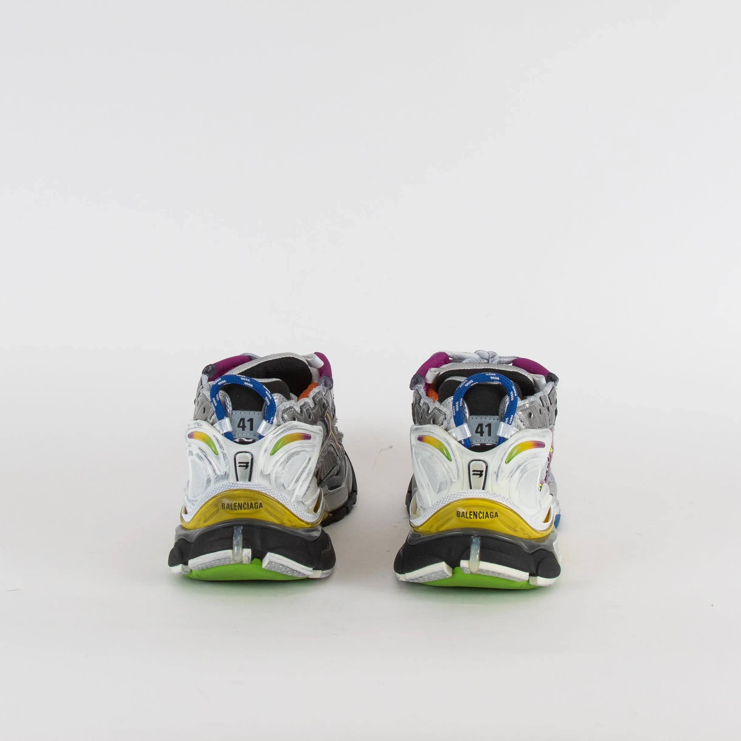 Balenciaga Mesh Multi Coloured Runner Trainers