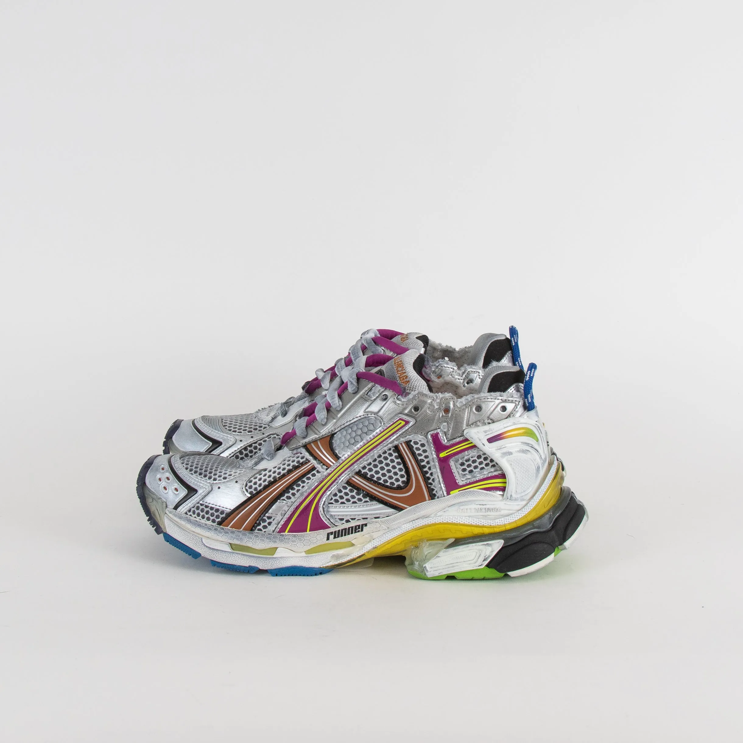 Balenciaga Mesh Multi Coloured Runner Trainers