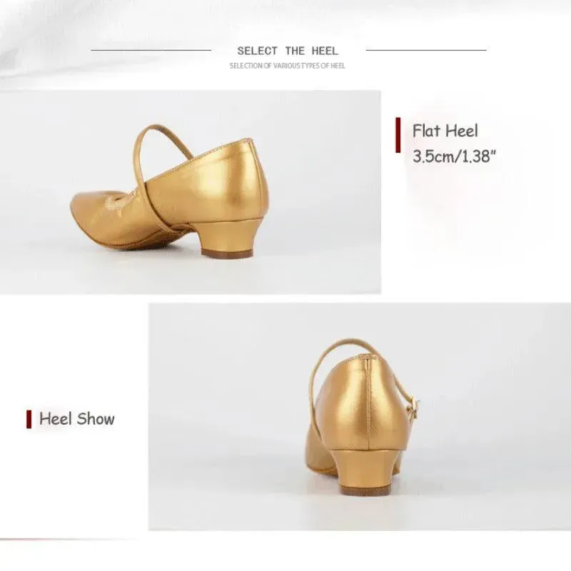 Ballroom Dance Shoes for Women, Salsa Dance Sneakers & Dancing Latin Shoes with Soft Microfiber Leather Sole
