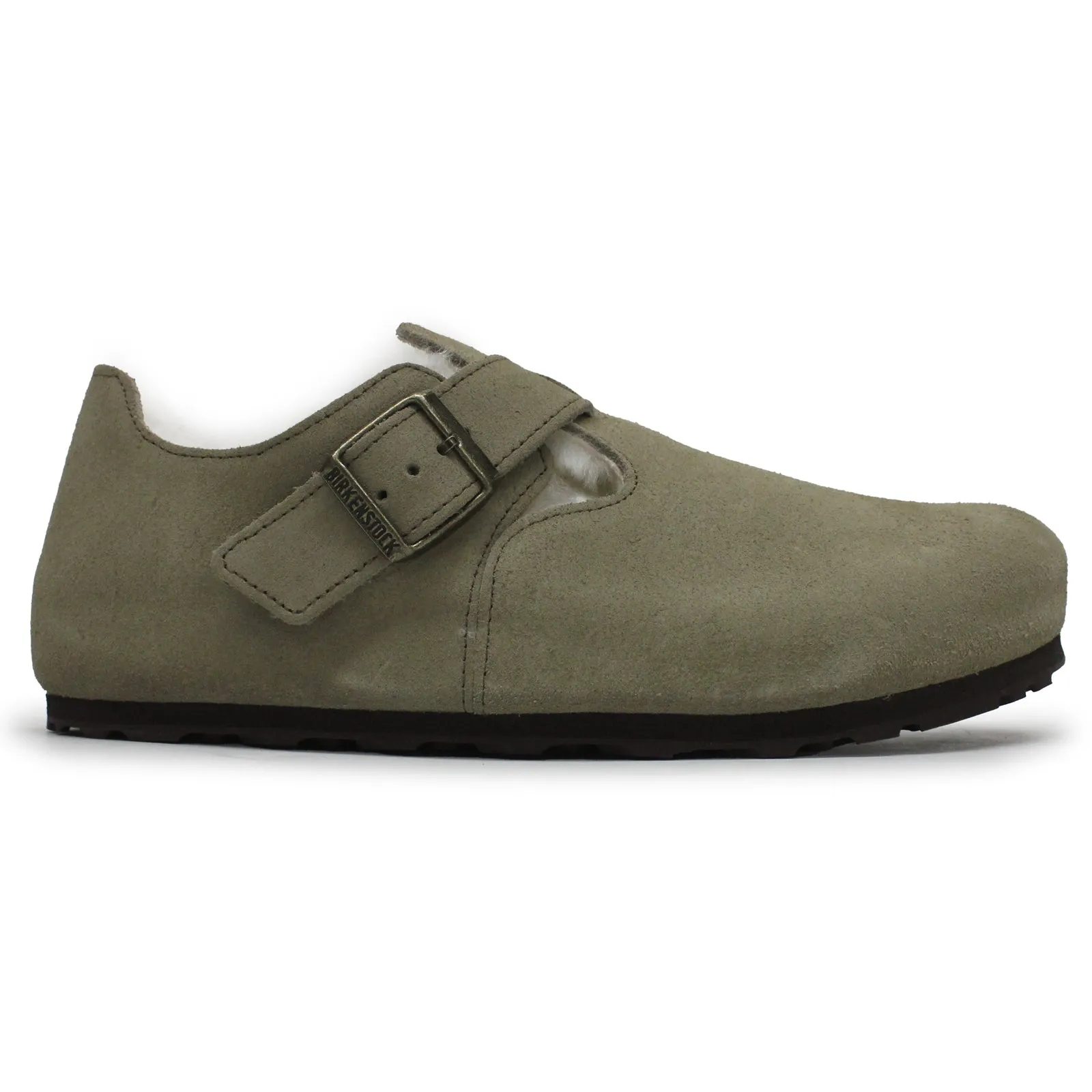 Birkenstock London Shearling Suede Leather Unisex Shoes