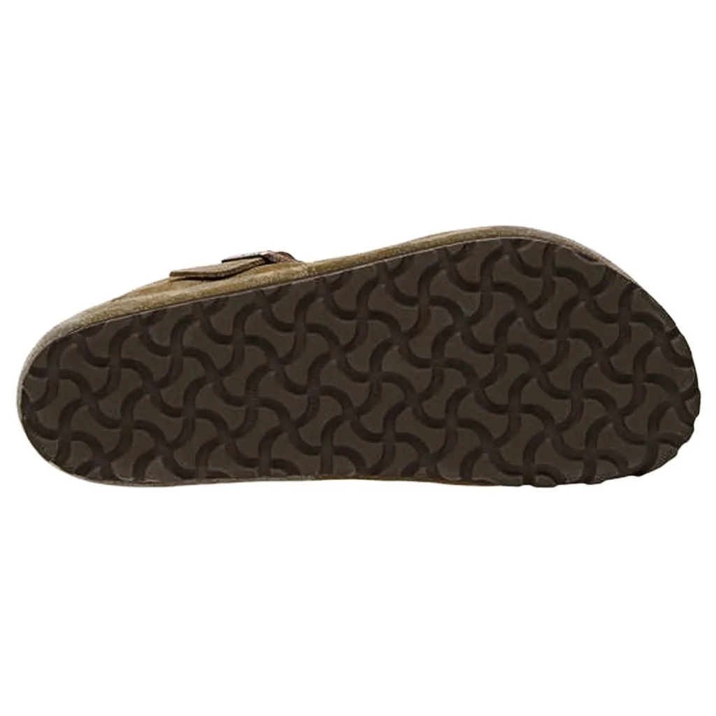 Birkenstock London Shearling Suede Leather Unisex Shoes