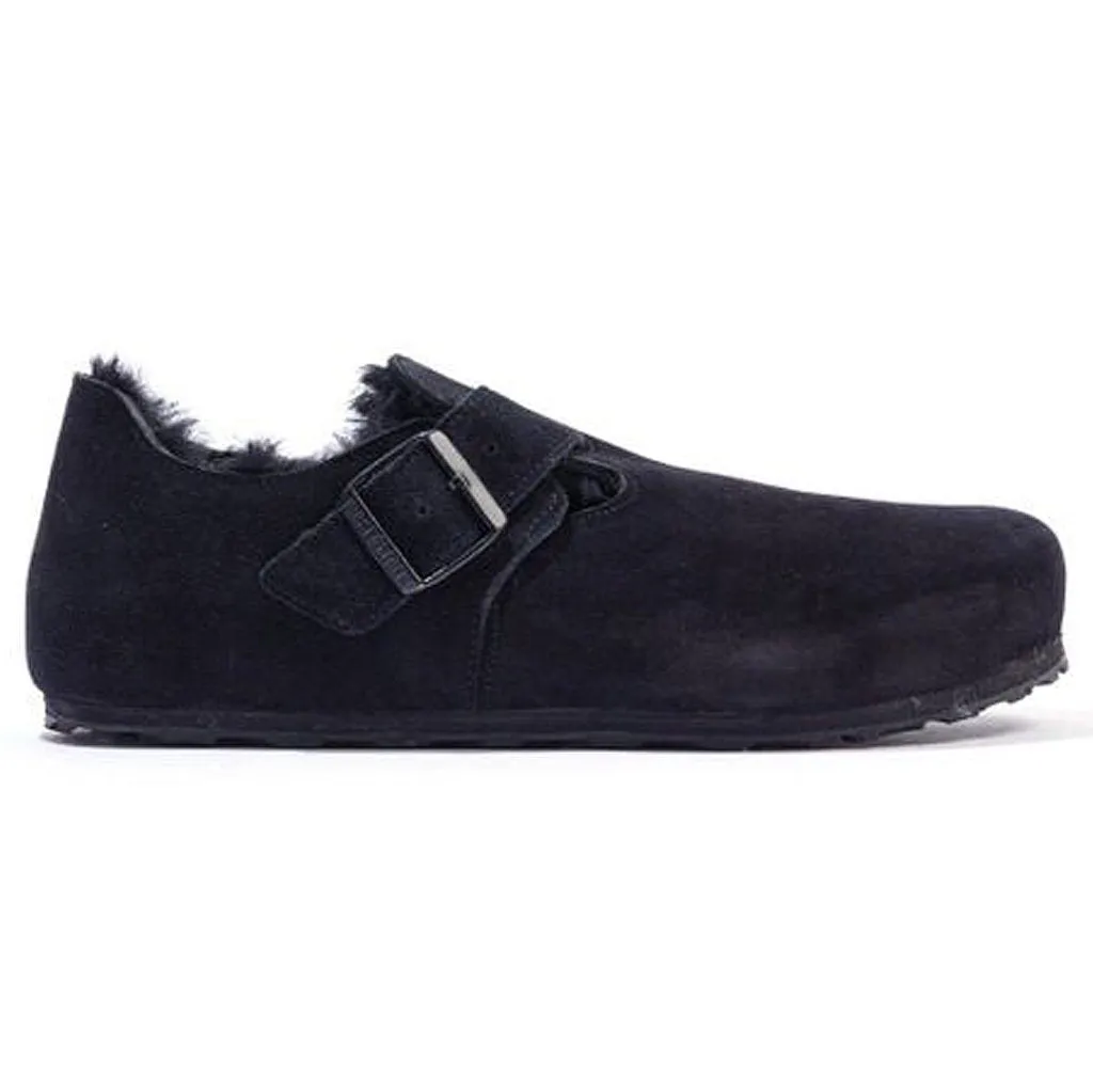 Birkenstock London Shearling Suede Leather Unisex Shoes