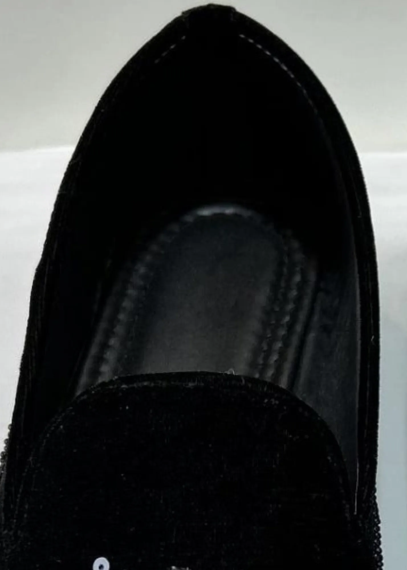 BLACK VELVET SEQUIN SHOES FOR MEN