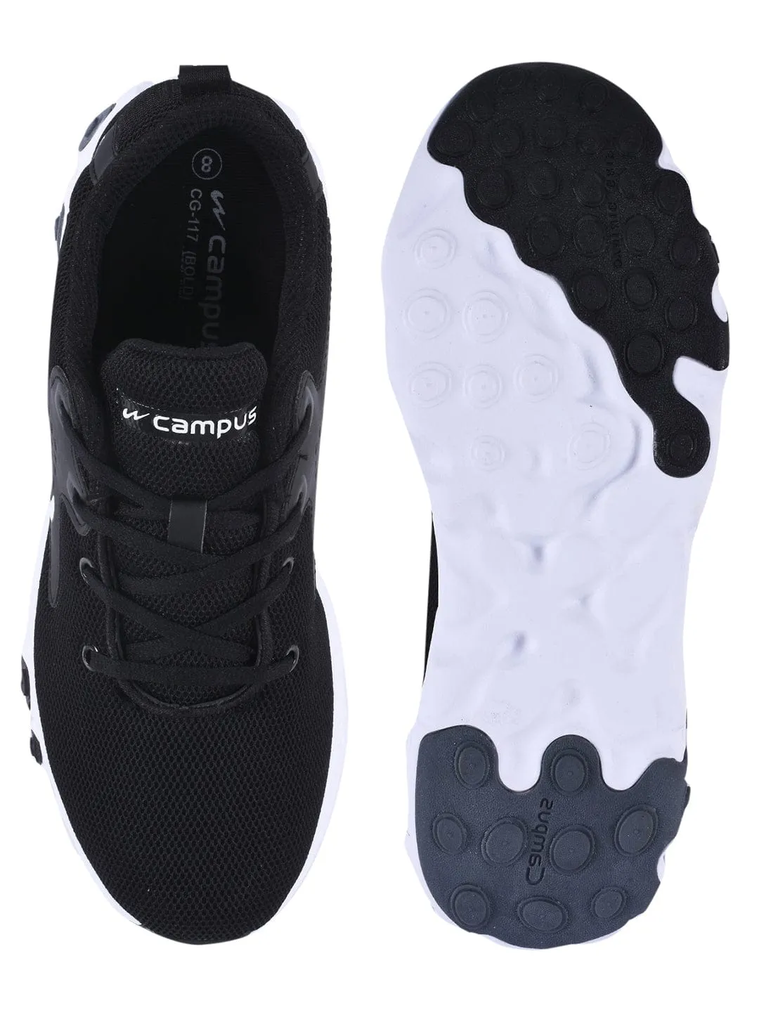 BOLD Black Men's Running Shoes