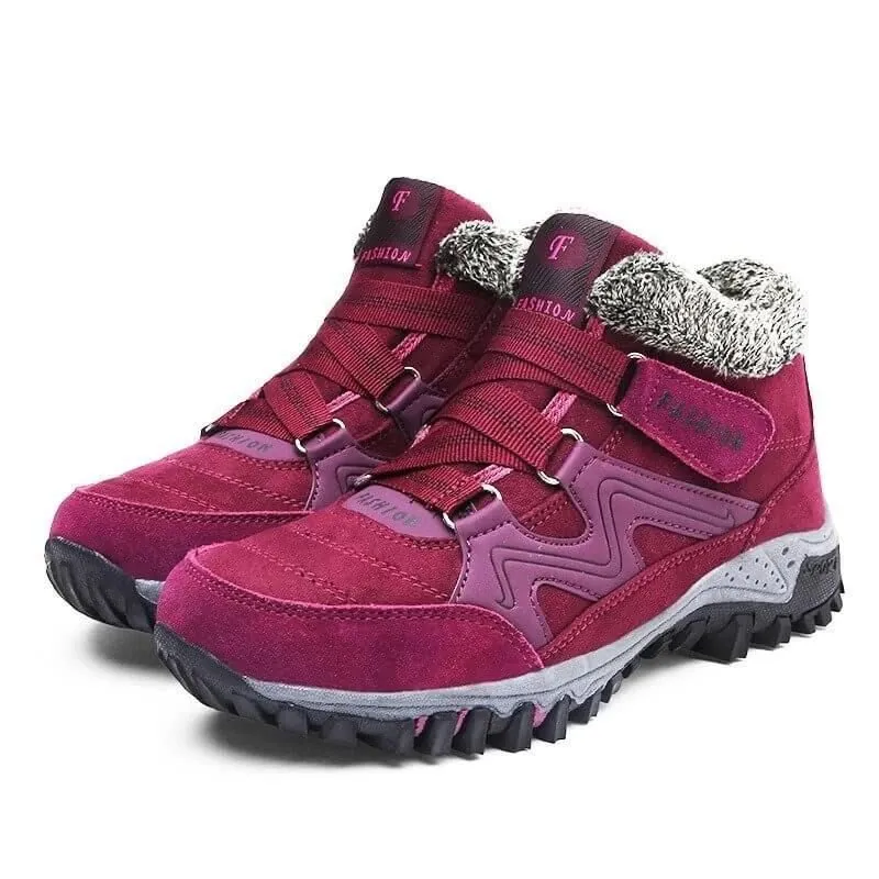Comelyy Snowy Villia Leather Ankle Boots