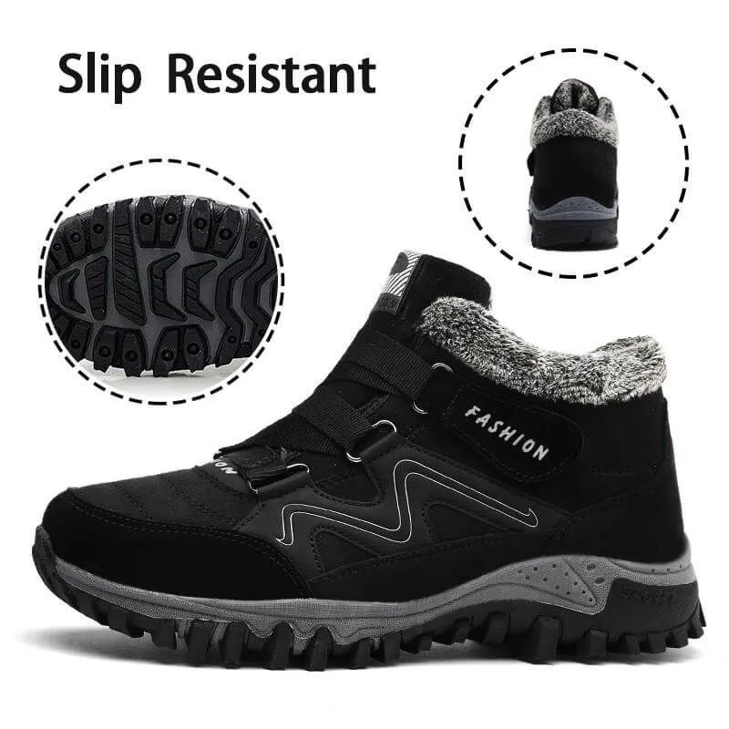 Comelyy Snowy Villia Leather Ankle Boots