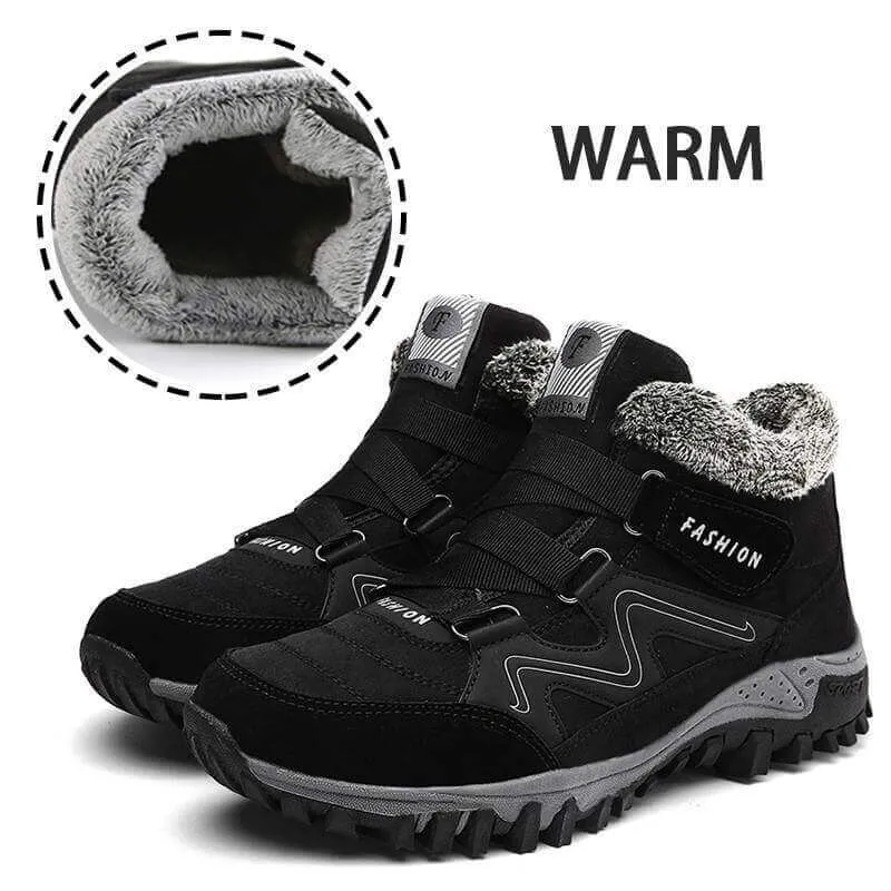 Comelyy Snowy Villia Leather Ankle Boots