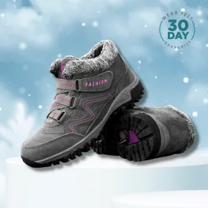 Comelyy Snowy Villia Leather Ankle Boots