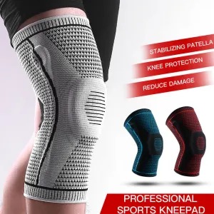 Compression Sports Silicone Spring Breathable Knee Pads | Brodtica.com