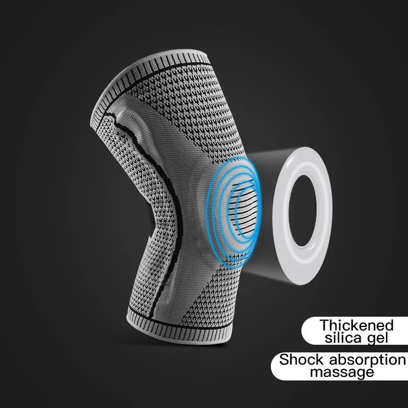 Compression Sports Silicone Spring Breathable Knee Pads | Brodtica.com