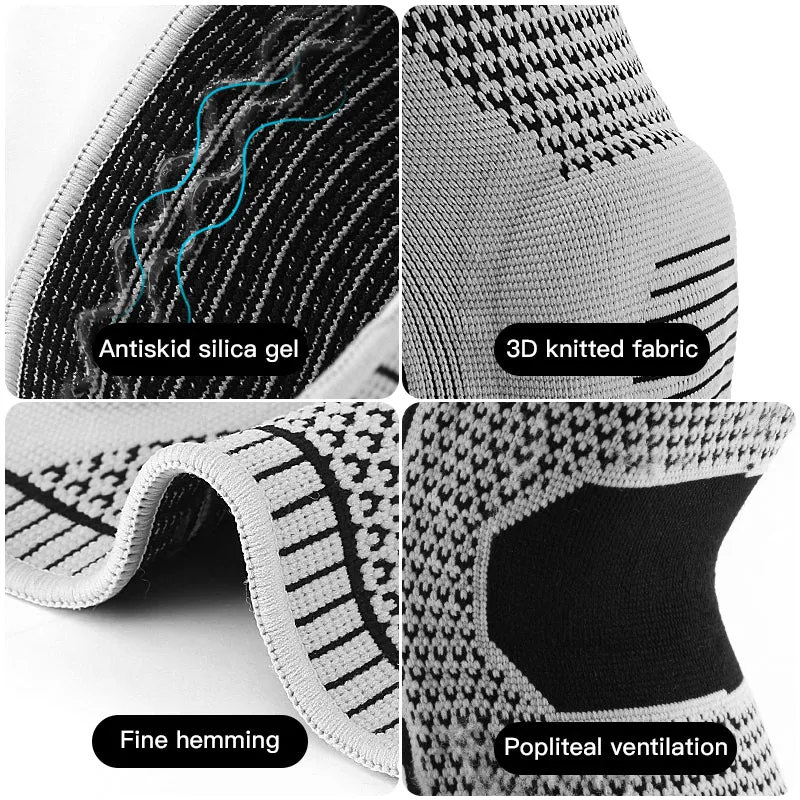 Compression Sports Silicone Spring Breathable Knee Pads | Brodtica.com