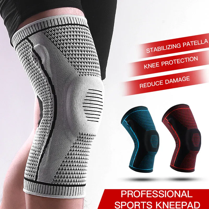 Compression Sports Silicone Spring Breathable Knee Pads | Brodtica.com