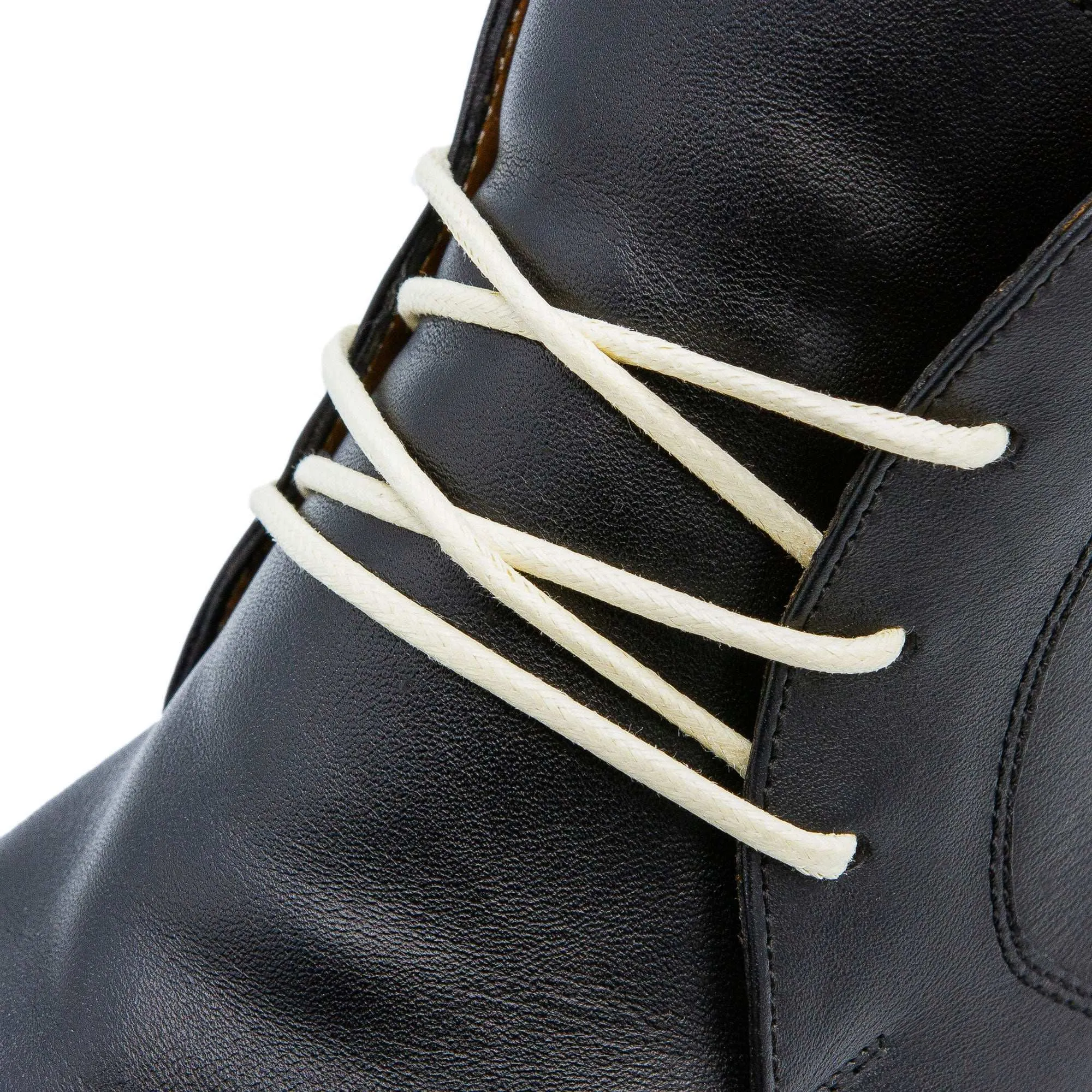Cream Waxed Dress Shoelaces