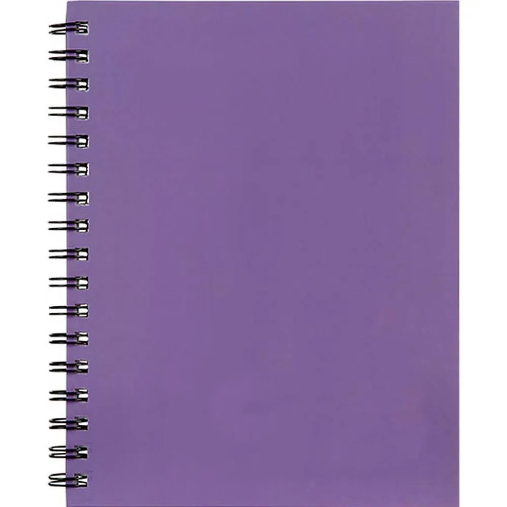 Cumberland Coloured Notebook Spiral Bound Feint Ruled 100 Leaf A4 Bright Assorted