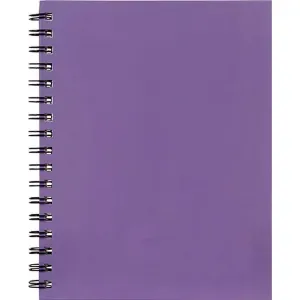 Cumberland Coloured Notebook Spiral Bound Feint Ruled 100 Leaf A4 Bright Assorted