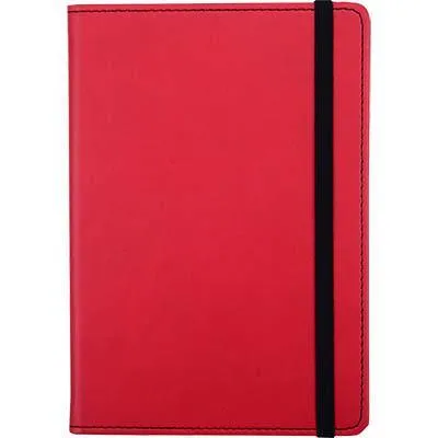 Cumberland Notebook Pu Cover With Elastic Closure 72 Leaf A6 Red