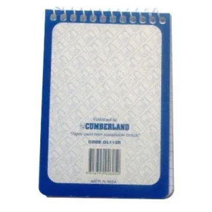Cumberland Notebook Refill Spiral Bound Ruled 100 Page 75 X 110Mm