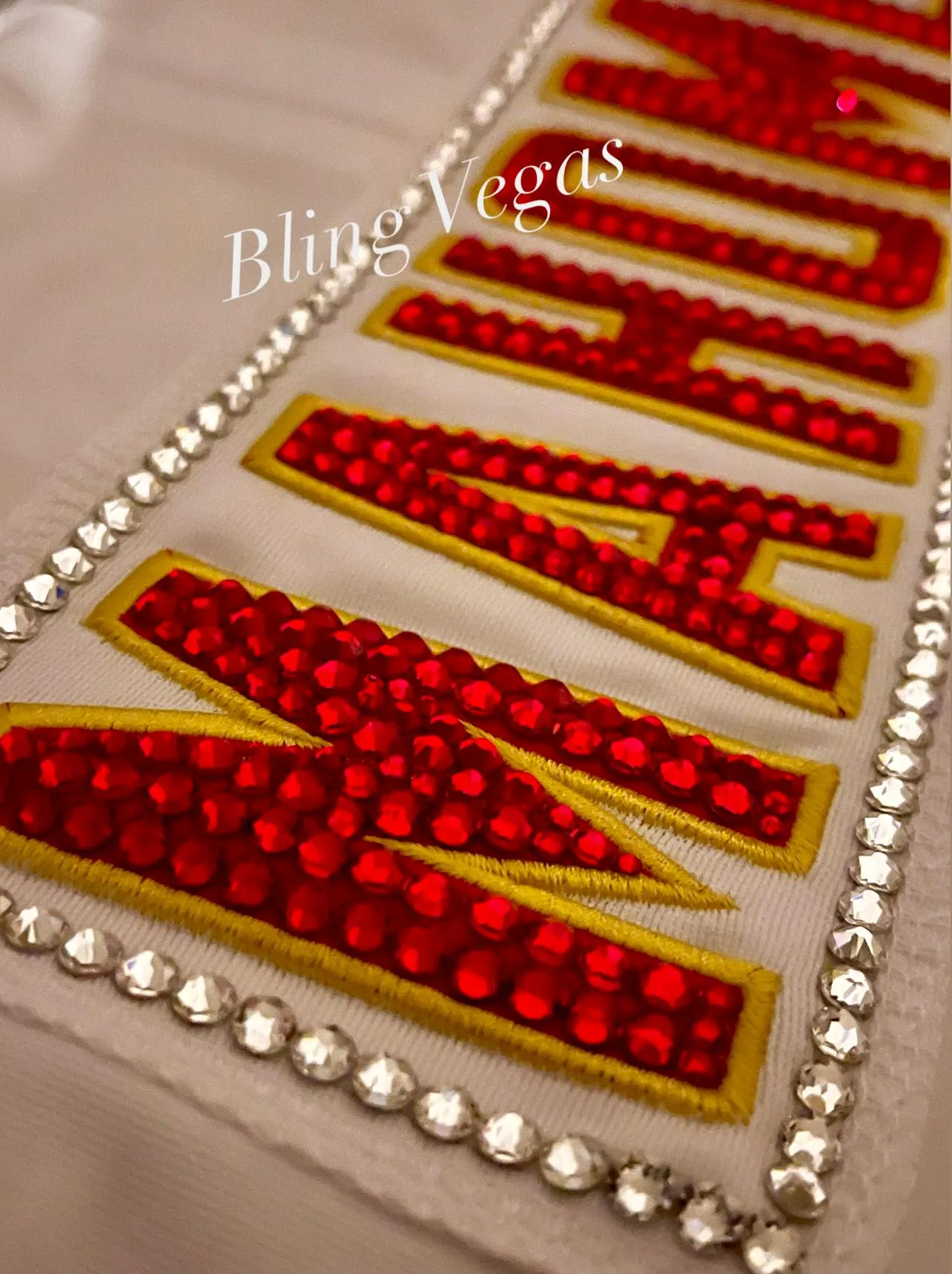 Custom Crystal Sports Jerseys DEPOSIT.  Rhinestone Bling Jerseys (Pics are examples) *Please Read Full Description -Any Team, Sport
