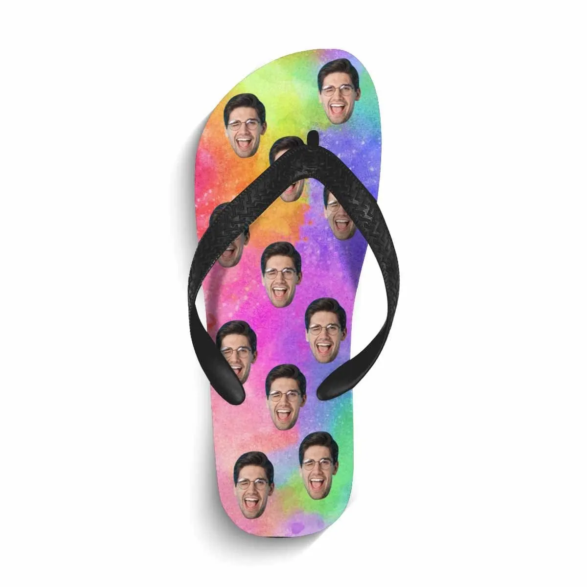 Custom Face Colorful Flip Flops For Both Man And Woman Funny Gift For Vacation,Wedding Ideas For Guests
