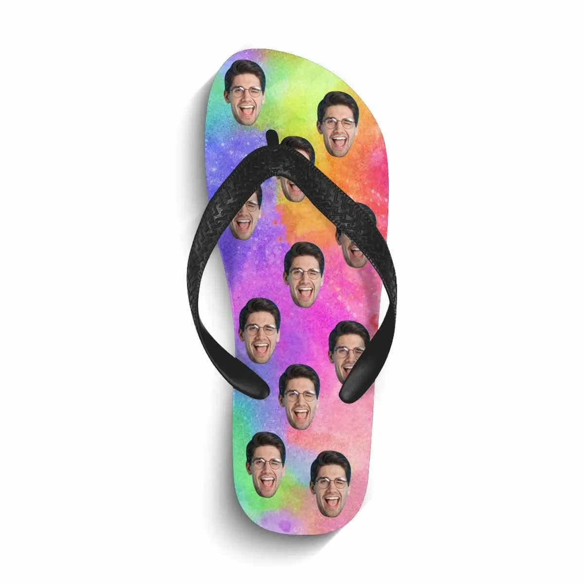Custom Face Colorful Flip Flops For Both Man And Woman Funny Gift For Vacation,Wedding Ideas For Guests