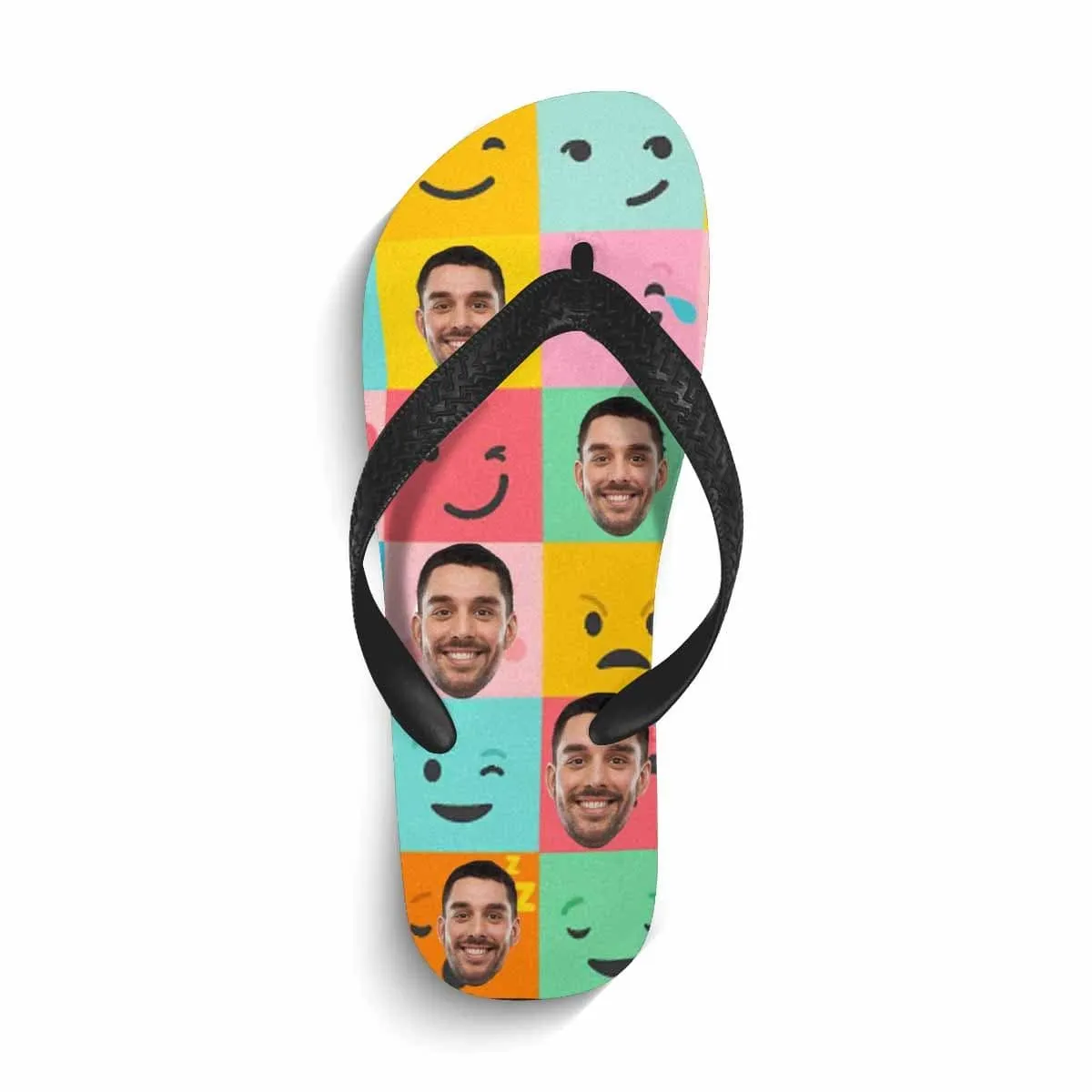 Custom Face  Smile Flip Flops For both Men And Women Beach Souvenir Gift Applique Beach Life Gift For Boyfriend And Girlfriend
