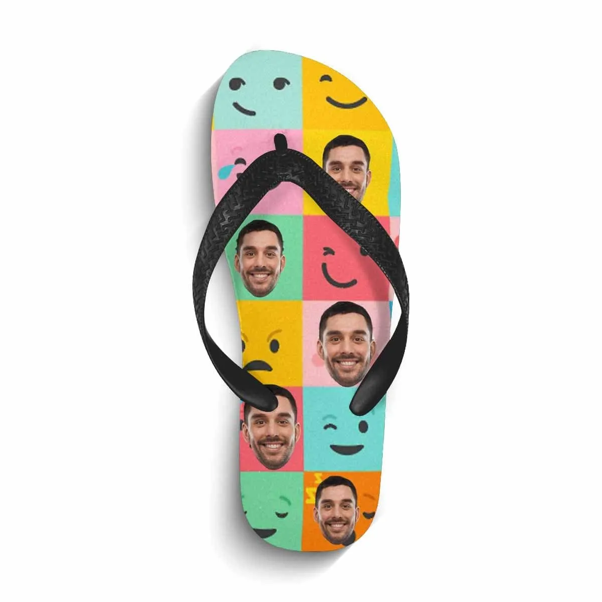 Custom Face  Smile Flip Flops For both Men And Women Beach Souvenir Gift Applique Beach Life Gift For Boyfriend And Girlfriend