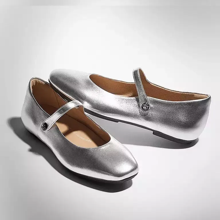 Delicato Mary Jane in Silver