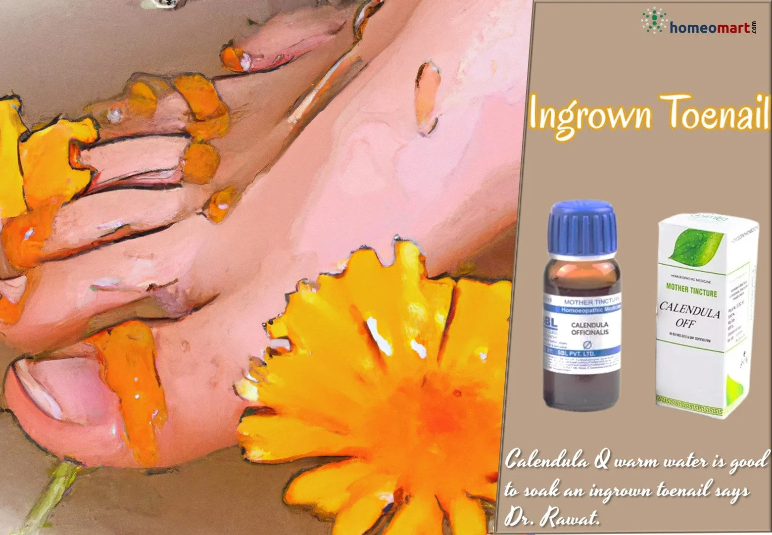 Dr. advised homeopathy Ingrown toenail treatment
