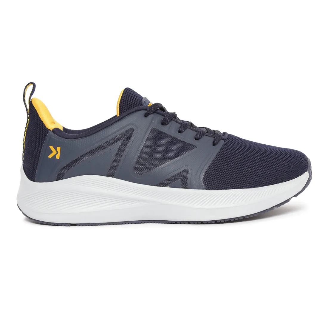 Eeken ESHGIA124 Navy Blue And Mustard Yellow Athleisure Shoes For Men