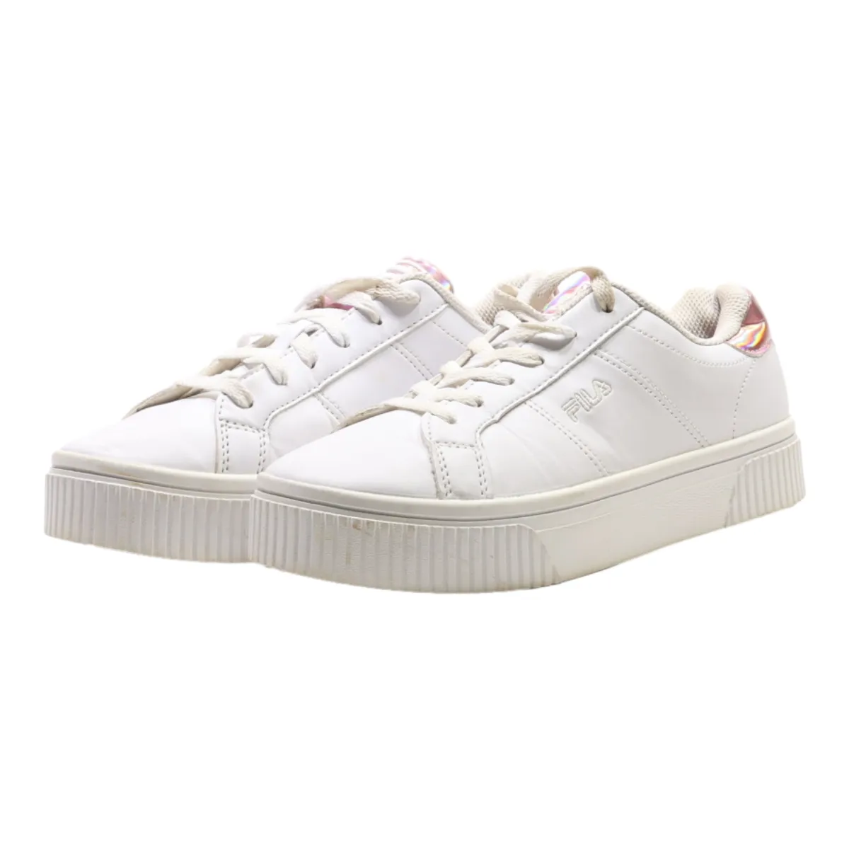 FILA Sneaker Trainers White Leather Womens UK 5.5