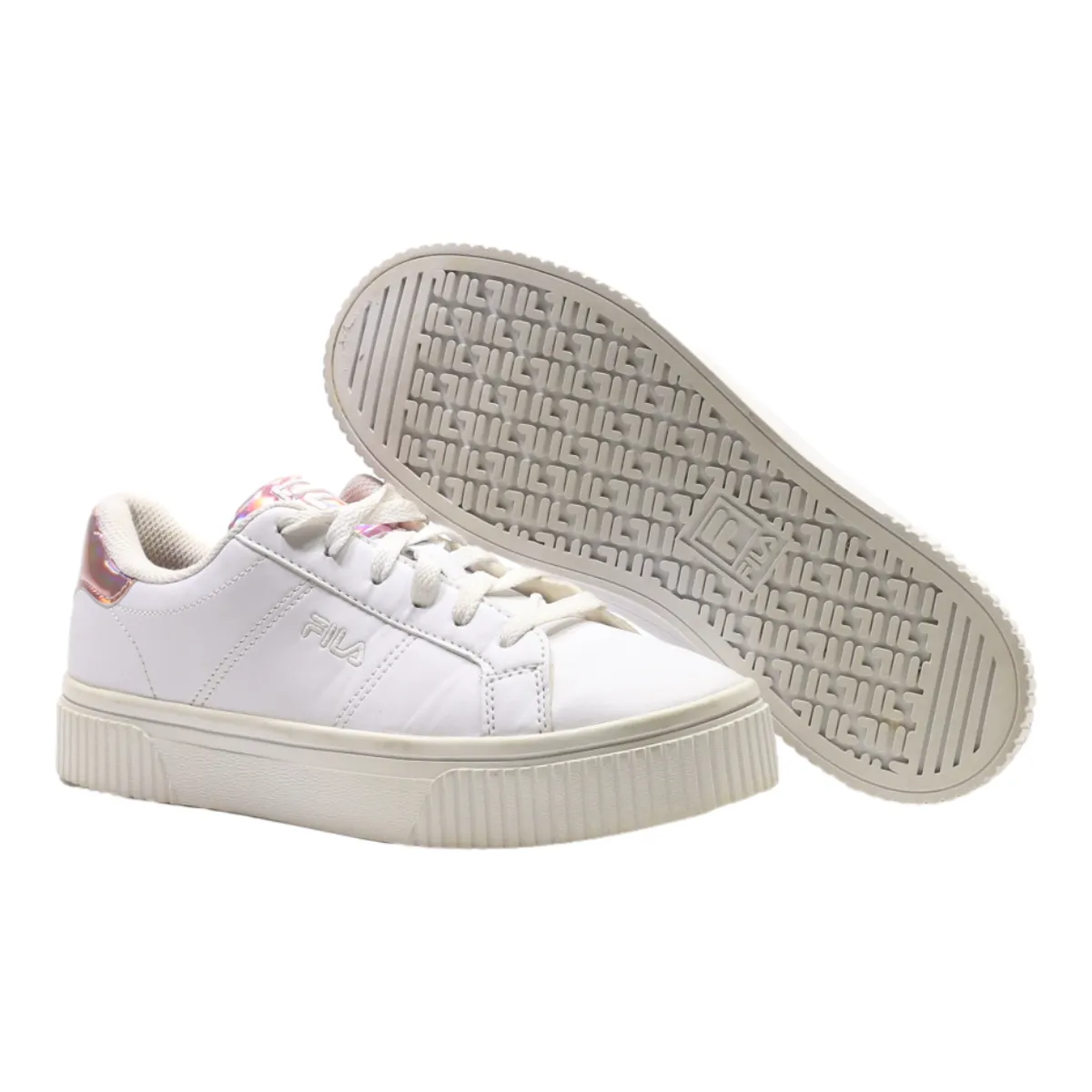 FILA Sneaker Trainers White Leather Womens UK 5.5