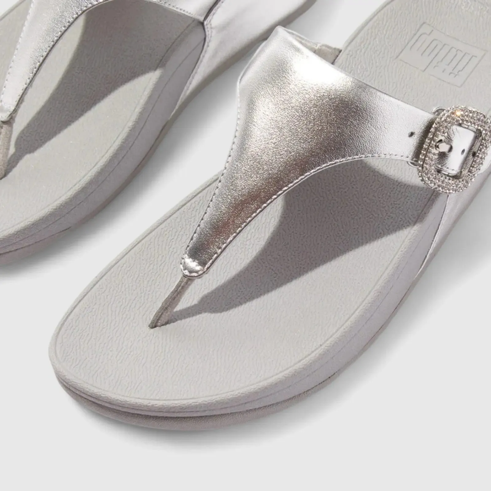 Fit Flops Lulu Crystal Buckle Silver IJ3-011