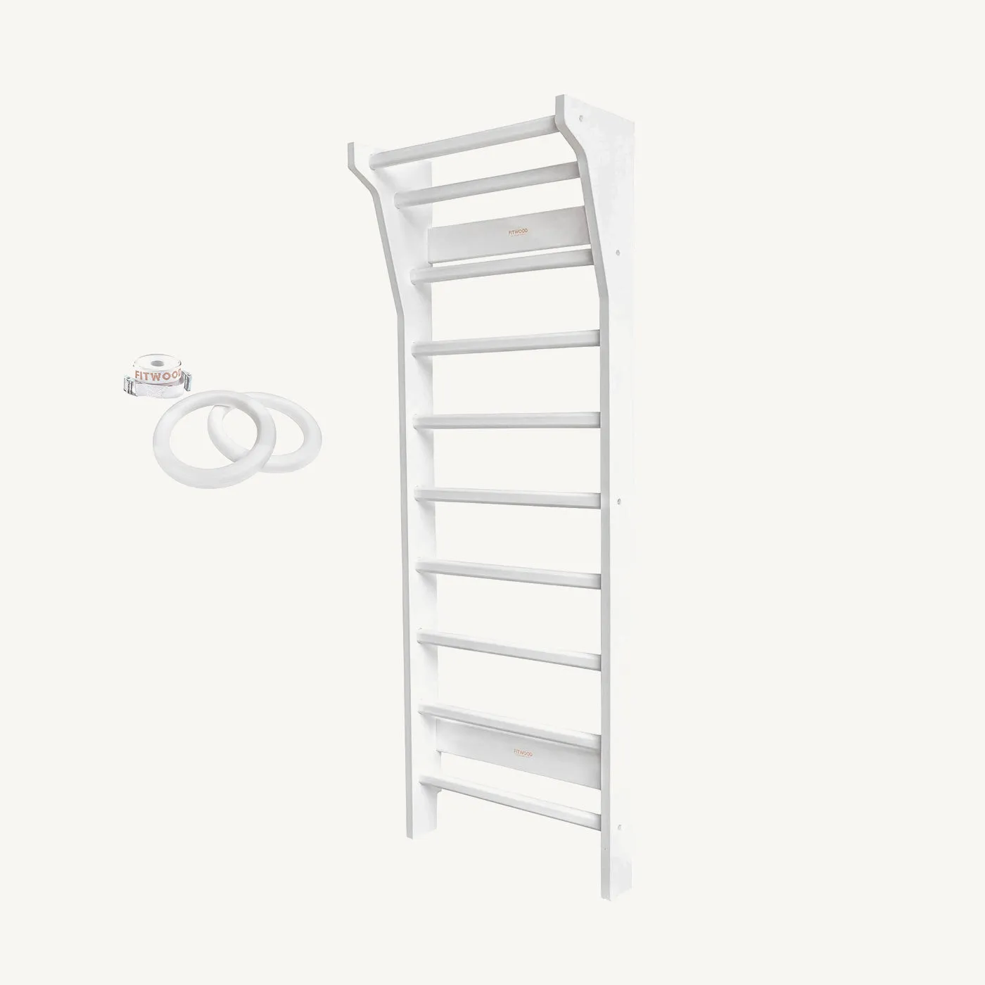 FitWood - TAIMI Mini Wall Bars for Kids - White